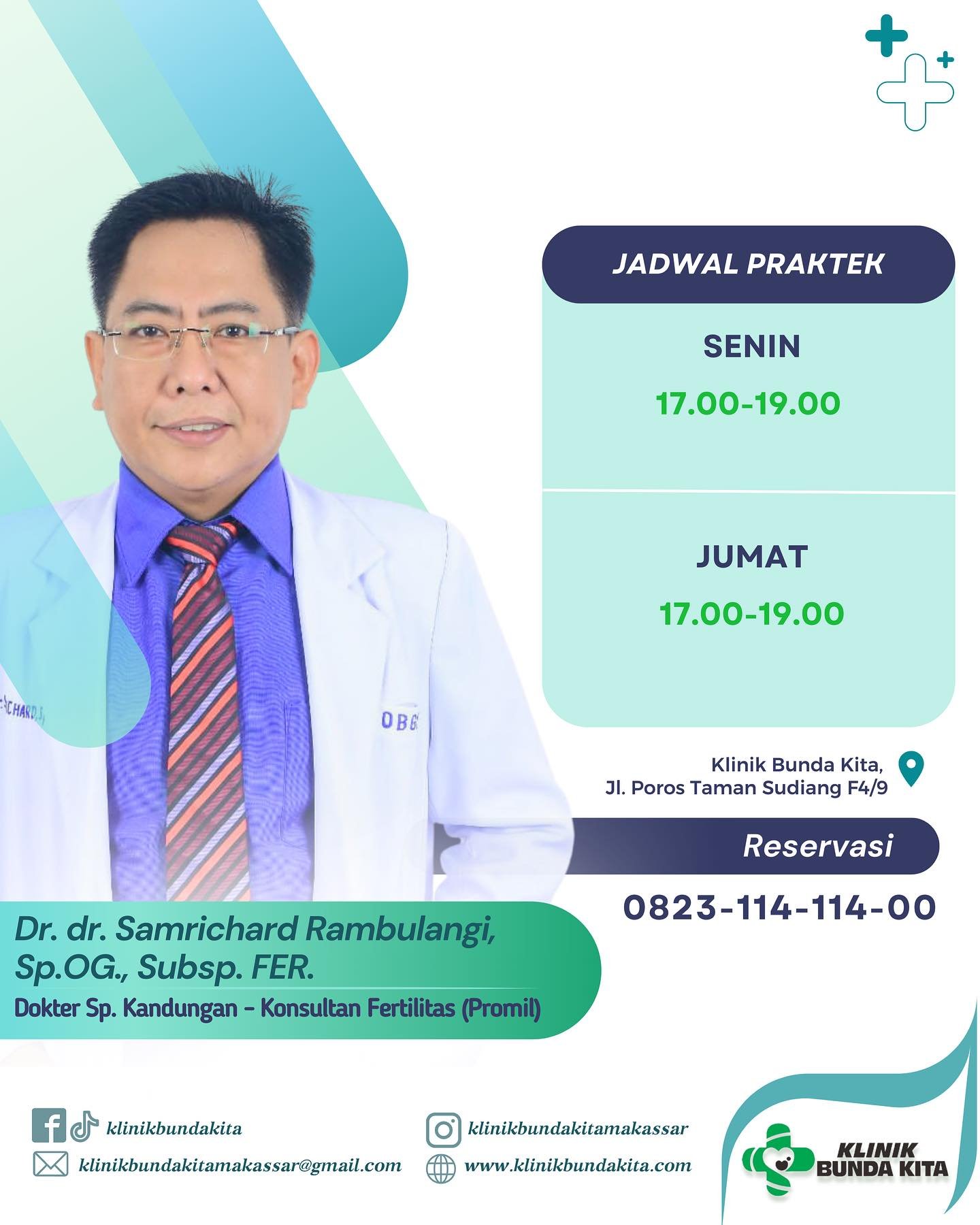 Jadwal Dokter Kandungan Klinik Bunda Kita Makassar